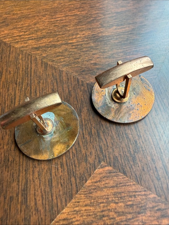 Sterling Silver Elephant Cufflinks: Antique Patina, Handmade  Vintage Hand-Painted Elephant Cufflinks